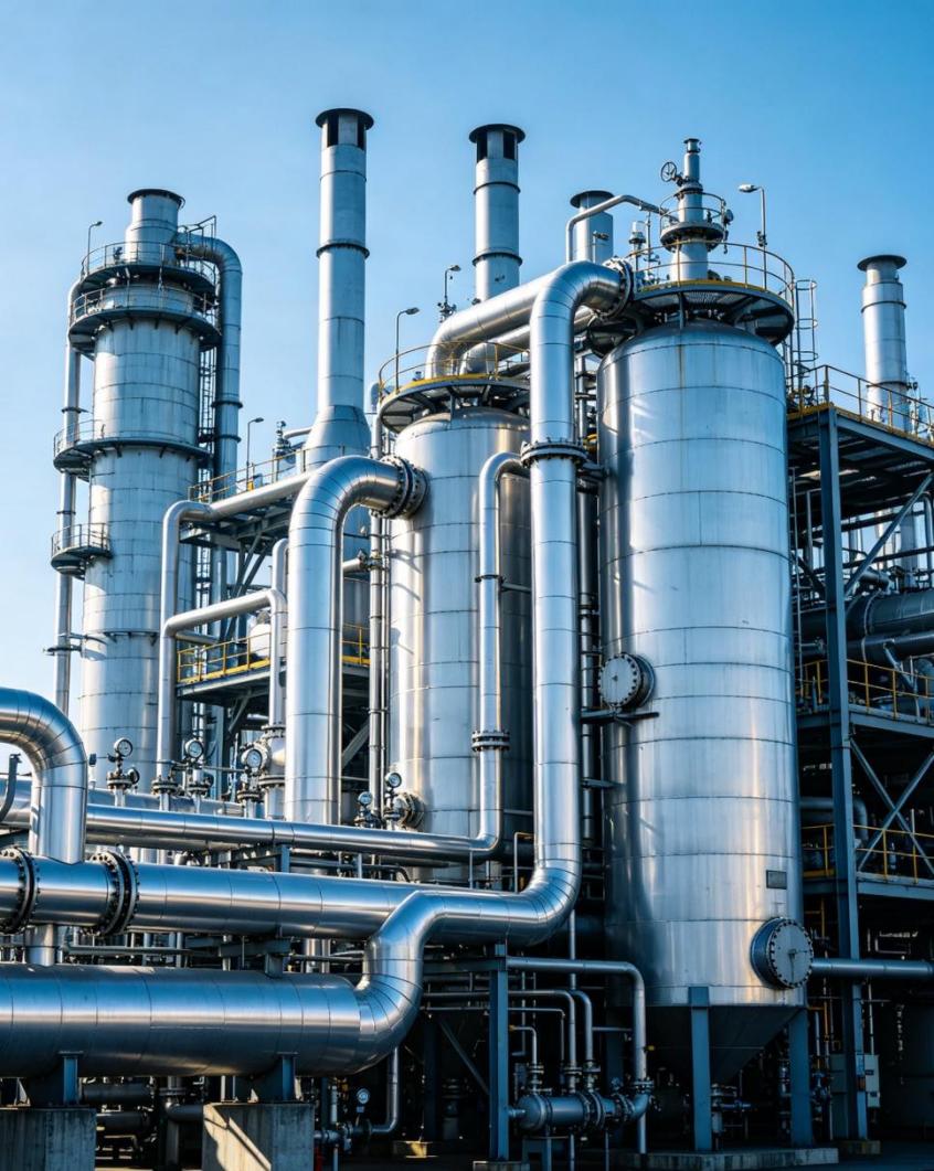 chemical plant high pressure gas compressor application