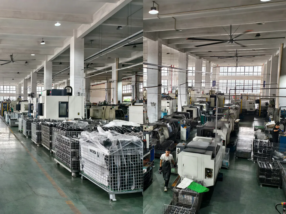 BUENAIR workshop production equipment and parts storage